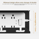 Axyaa Metal Cable Tray Desk Clamp Power Strip Cord Holder Sturdy & Spacious