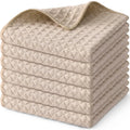 Axyaa Microfiber Waffle Kitchen Towels - Ultra Absorbent Cleaning Rags