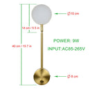 Axyaa Morden Minimalist 9W LED Wall Lamp With Switch for Indoor Bedroom Lighting