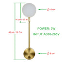 Axyaa Morden Minimalist 9W LED Wall Lamp for Bedroom Sconce Night Light