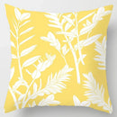 Axyaa Yellow Flower Pillowcase for Home Sofa Lumbar Cushion