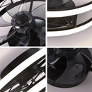 Axyaa Modern Ceiling Fan Light Remote Control Simple Living Dining Bedroom Chandeliers