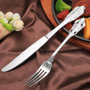 Axyaa Luxury Stainless Steel Western Cutlery Set Dinnerware Tools