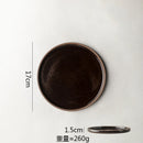 Axyaa Ceramic Plate Round Flat Breakfast Dessert Steak Sashimi Molecular Cuisine Tableware
