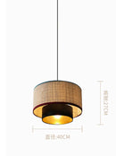 Axyaa Natural Rattan Pendant Light for Dining Living Room Home Decor