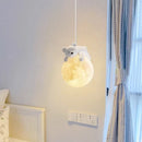 Axyaa Resin Animal Pendant Lights: Kids Room Hanging Lights with Cute Animal Modeling