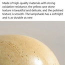 Yellow Travertine Semi Circle Wall Light | Retro Nordic Style Bedside Lamp by Axyaa