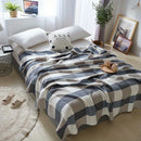 Axyaa Boho Checkered Cotton Quilt - Lightweight & Machine Washable
