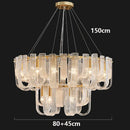 Axyaa Crystal Chandelier Pendant Light for Living Room and Bedroom