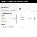 Axyaa Minimalist Villa Living Room LED Chandelier Staircase Lamp