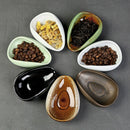Axyaa Ceramic Coffee Weighing Tray: Tea Dispenser & Bean Display Tray for Coffee Accessories
