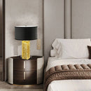 Axyaa Luxury Gold Black Red Table Light for Living Room Office Hotel