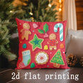 Christmas-themed Pillow Covers for Sofa, Bedroom, Car - Axyaa Brand