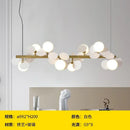 Axyaa Gold Iron Art Glass Chandelier - Elegant Lighting Décor
