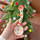Axyaa Ceramic Christmas Tree Dessert Spoon Cute Korean Ramen Ice Cream Kitchen Accessories