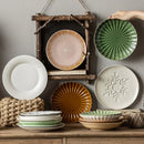 Axyaa Retro Ceramic Vegetable Plate - High Value Round Tableware
