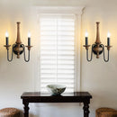 Rustic Wooden Wall Lamps by Axyaa for Home and Hospitality Lighting