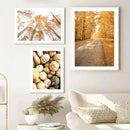 Nordic Forest House Poster Canvas Art Print Wall Pictures by Axyaa for Home Décor