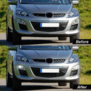 Axyaa Car Fog Lamps LED Angel Eyes Halogen Headlight for Mazda Models 2004-2017