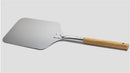 Axya 58cm Aluminum Pizza Peel Shovel with Wood Handle in Silver