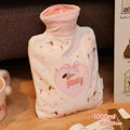 Axyaa Plush Hot Water Bag 500/1000ml for Women - Cute Insulating Belly Warmer