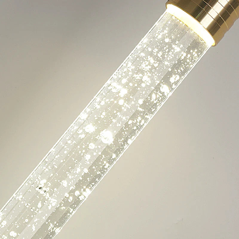 Axyaa Modern Crystal Gold Pendant Light for Home Living, Bedroom, Dining Room