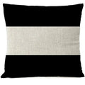 Axyaa Geometric Linen Pillowcase 45x45 - Home Office Sofa Décor