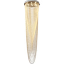 Axyaa Modern Crystal Rotating Chandelier for Duplexes and Lofts