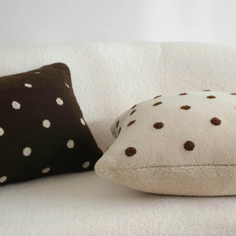 Axyaa White Nordic Pillow Cover for Living Room Sofa, Cute & Stylish Home Decoration