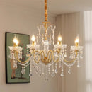 Axyaa Crystal Chandeliers Light for Living & Dining Room Luxe Ambiance