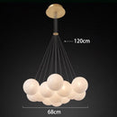Axyaa Modern LED Pendant Chandeliers for Indoor Living and Dining Room Lighting