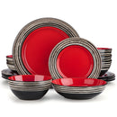 Axyaa Stoneware Dinnerware Set, 16/32 Pieces, Service for 4/8, 3 Color Options