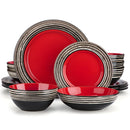 Axyaa Arboreal Stoneware Dinnerware Set, Service for 4/8 - 3 Colors