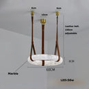 Axyaa Marble Chandelier Indoor LED Pendant Light - Stylish Home Décor Lighting Trend
