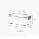 Axyaa Food Preservation Box Plastic Storage Container Refrigerator Snacks Sealed Kitchen Gadgets
