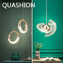 Axya Nordic Crystal Chandeliers LED Pendant Lights Modern Luxury Decor Lighting