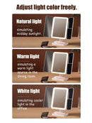 Axyaa Touch Screen Smart Mirror, LED Beauty Light, Foldable Portable Makeup Mirror