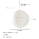 Axyaa Noguchi Isamu Paper Chandelier Lantern Ball Pendant Lights
