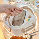 Axyaa Cute Portable Lunch Box With Compartment for Girls School Kids, Bento Box