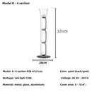 Axyaa Nordic Glass Floor Lamp Bamboo Joint Led Table Lamps