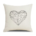 Axyaa Nordic Decorative Cushion Covers in Black & White for Sofa, Bed, Party