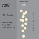 Axyaa Modern LED Stairs Chandelier for Dining Room Living Room Decor Lighting