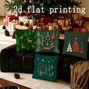 Christmas Trees Pillow Covers for Sofa Bedroom Car by Axyaa