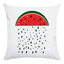 Axyaa Cartoon Fruit Vegetable Print Cushion Cover 45X45CM
