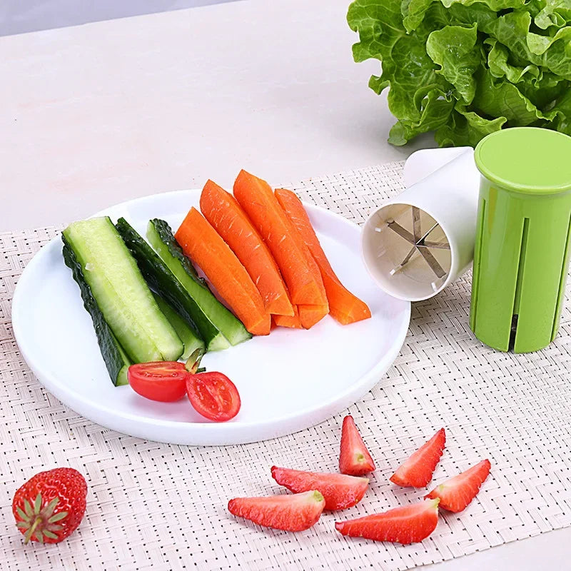 Axya Cucumber Strip Cutter Stainless Steel Blade Vegetable Divider Carrot Slicer
