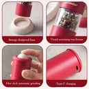 Axyaa Electric Salt Pepper Grinder Rechargeable Adjustable Coarseness One-Hand Operation RED