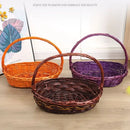 Axyaa Wicker Serving Baskets: Handwoven Multicolor Fruit Bread Vegetable Basket (8 Styles)