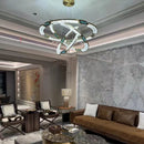 Axyaa Highend Crystal Chandelier LED Luxury Pendant Lamp for Home Decor