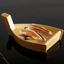 Axya Wooden Sushi Boat - Creative Japanese & Korean Dishes - Cake Dessert Plate Bento