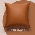 Axyaa 45x45cm Pu Leather Cushion Covers for Home Decor